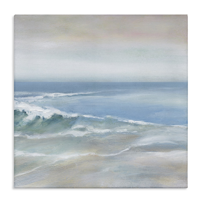 «Cresting Waves Near Shore», art mural sur toile par Carol Robinson, H 30 po x l 30 po