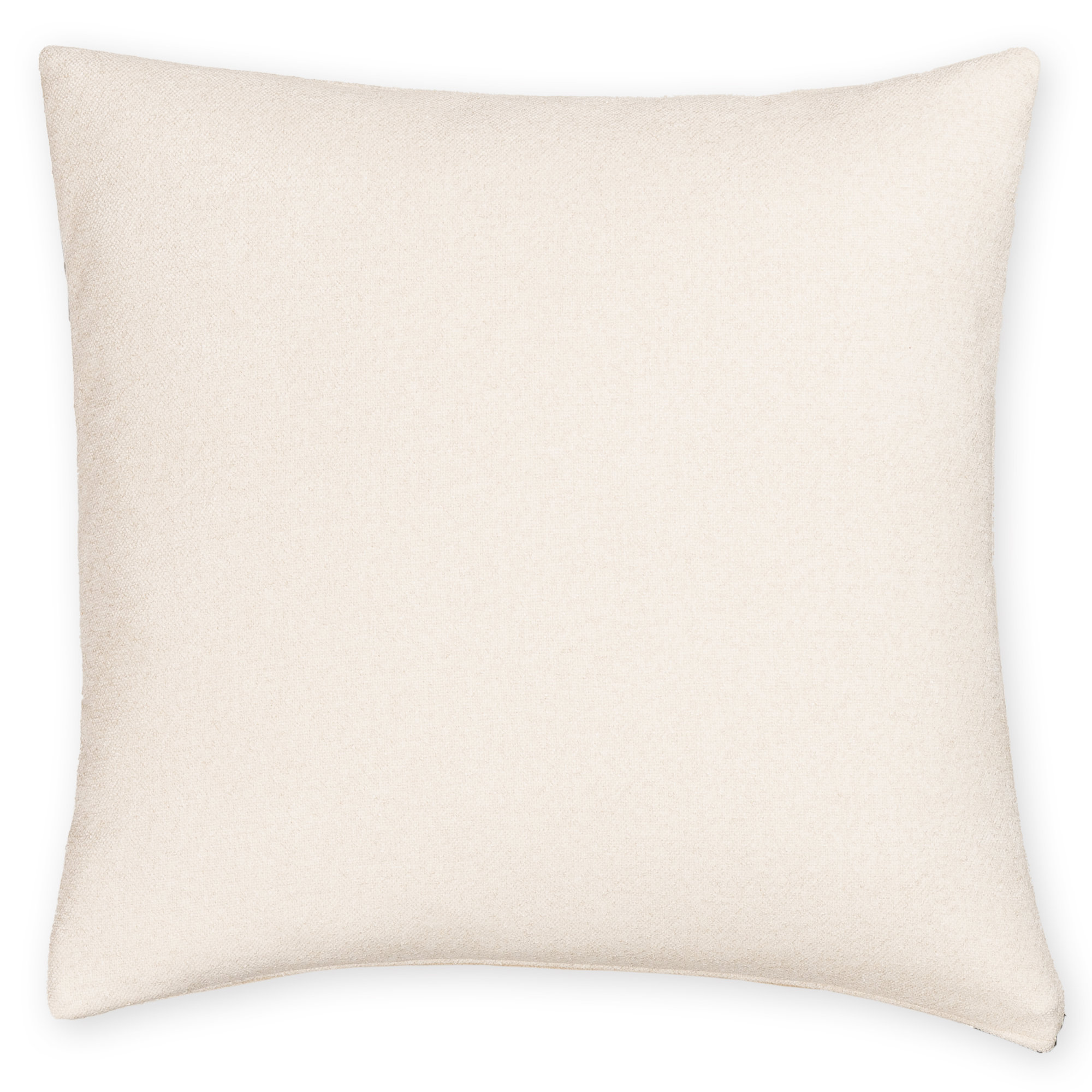 Cascade Textured Accent Pillow, Square 20", Cream, Feather