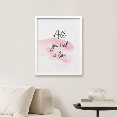 «All You Need Is Love Girl's Room» sur papier