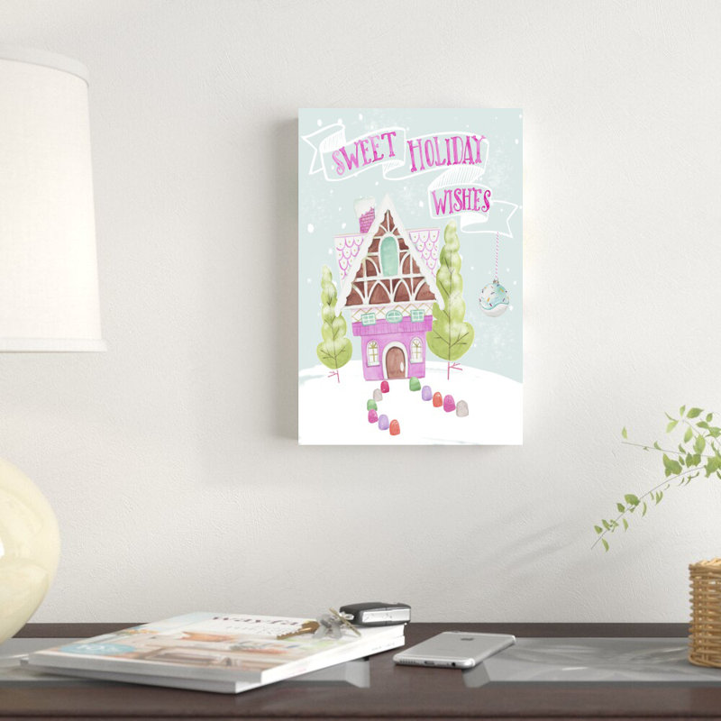 «Candy Christmas I» par Jennifer Paxton Parker - reproduction sur toile tendue, H 12 po x l 8 po