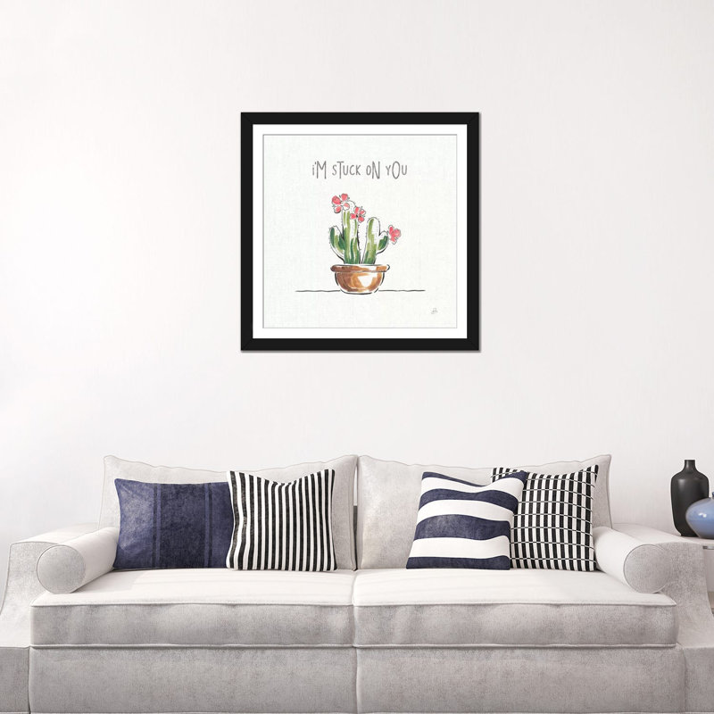 « désert fleuri ii » par daphné brissonnet,, reproduction d’impression sur toile tendue, H 16 po x l 16 po x P 1 po, Blanc