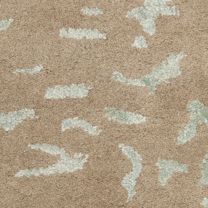 Jorie Hand Tufted Wool/Cotton/Viscose Abstract Rug in Taupe, Rectangle 7'6" x 9'6"