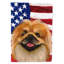 Double Sided 40'' H x 28'' W Polyester Independence Day House Flag-1879433868