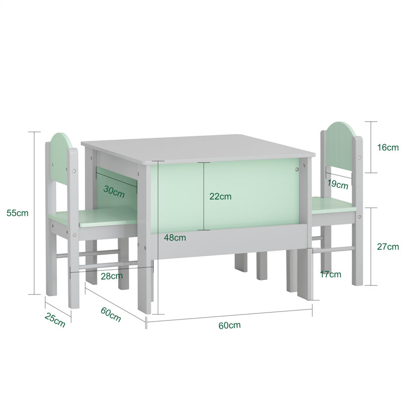 60 cm Zeichentisch- und Stuhl-Set Arisdages