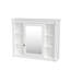 Armoire de salle de bain murale 35 pouces avec miroir et 6 tablettes pour la salle de bain