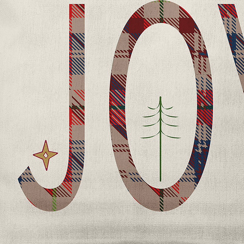 Coussin décoratif intérieur / extérieur Holiday Cheer, 18 po x 18 po