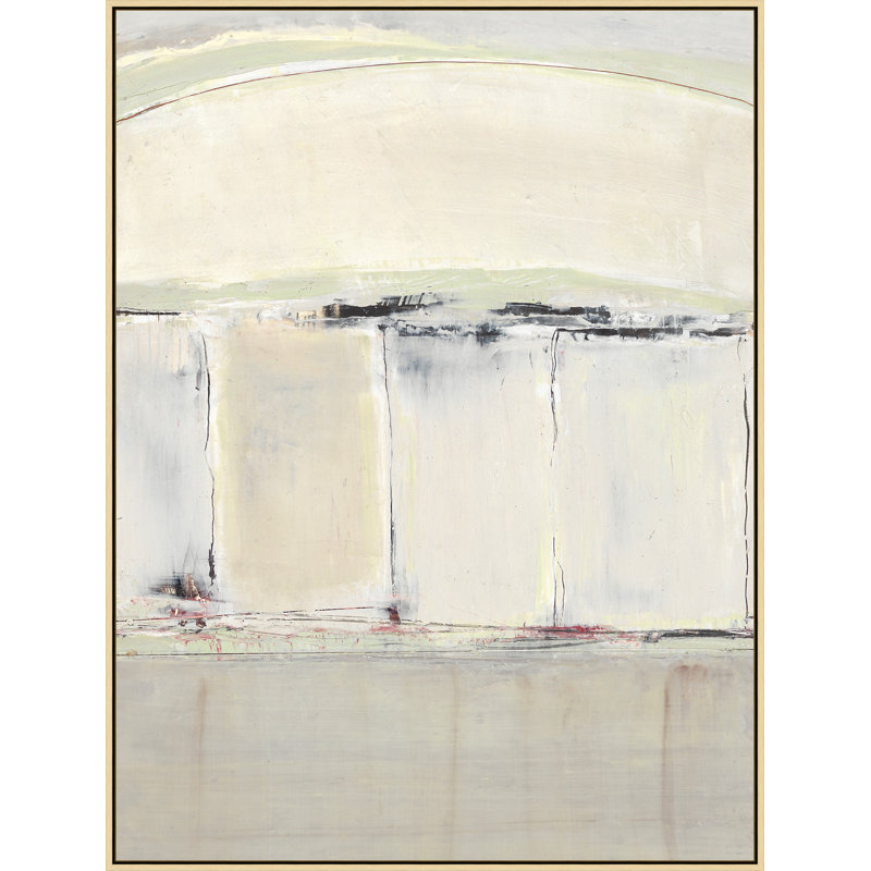 Outside the Garden 1' Framed Print on Canvas