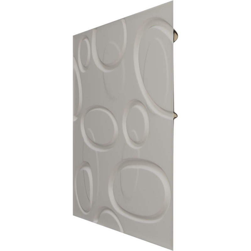 Panneau mural décoratif 3D Felix EnduraWall l 19 5/8 po x H 19 5/8 po, brume rustique métallique universelle (couvre 2,67 pieds carrés)