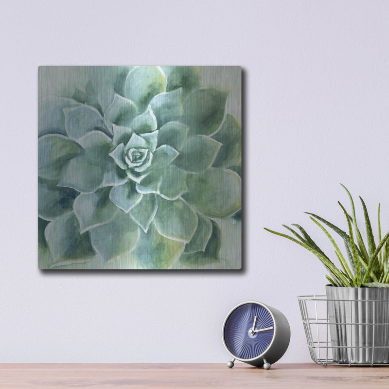 «Verdant Succulent II» par Grace Popp, H 12 po x l 12 po