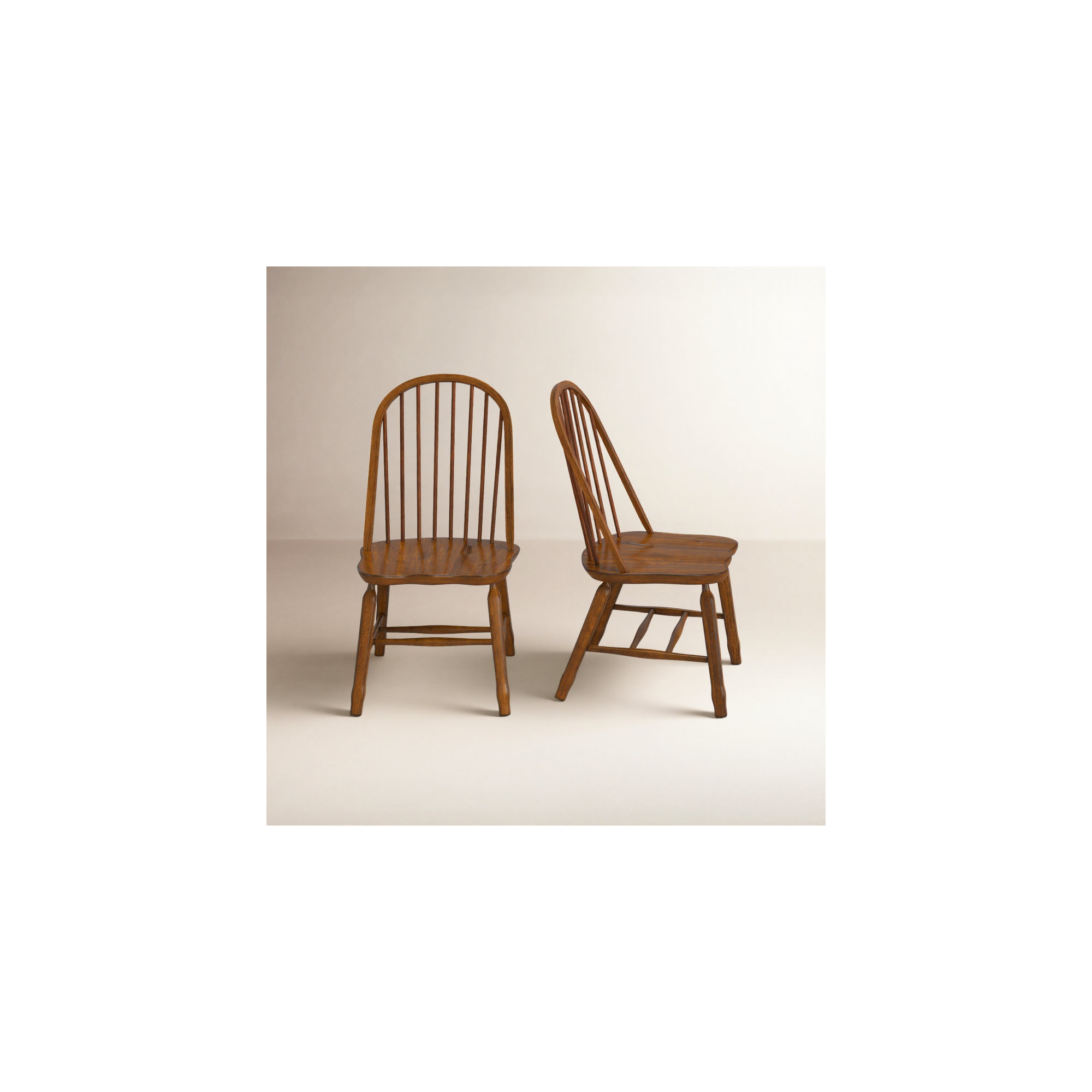 Makira Windsor Chair, Rustic Oak