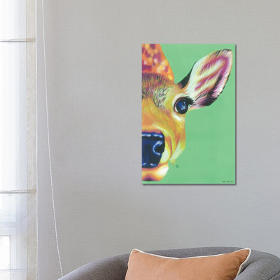 Hello Deer 1 Piece Wrapped Canvas Painting