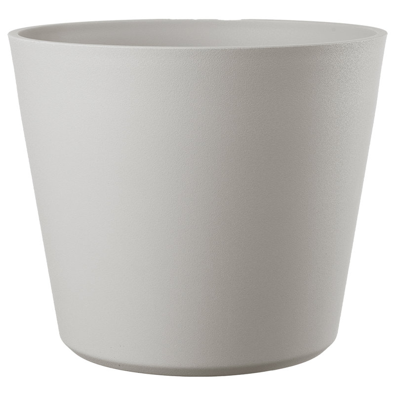 Raesha 15" Round Planter | Light Shock Resistant Durable Plastic | Indoor/outdoor Round Pot For Patio/porch | Drain Plug | Trendy Planter For Plants, Flowers, Garden