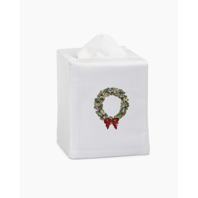 Wreath Snow Tissue Box Cover