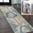 Jasian Abstract Glam Botanical Machine-Washable Cream/Multi Rug-858925618