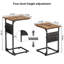 Table d'appoint à hauteur réglable pour canapé