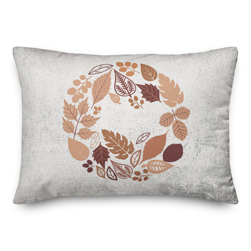 Housse de coussin rectangulaire et insert Leaves