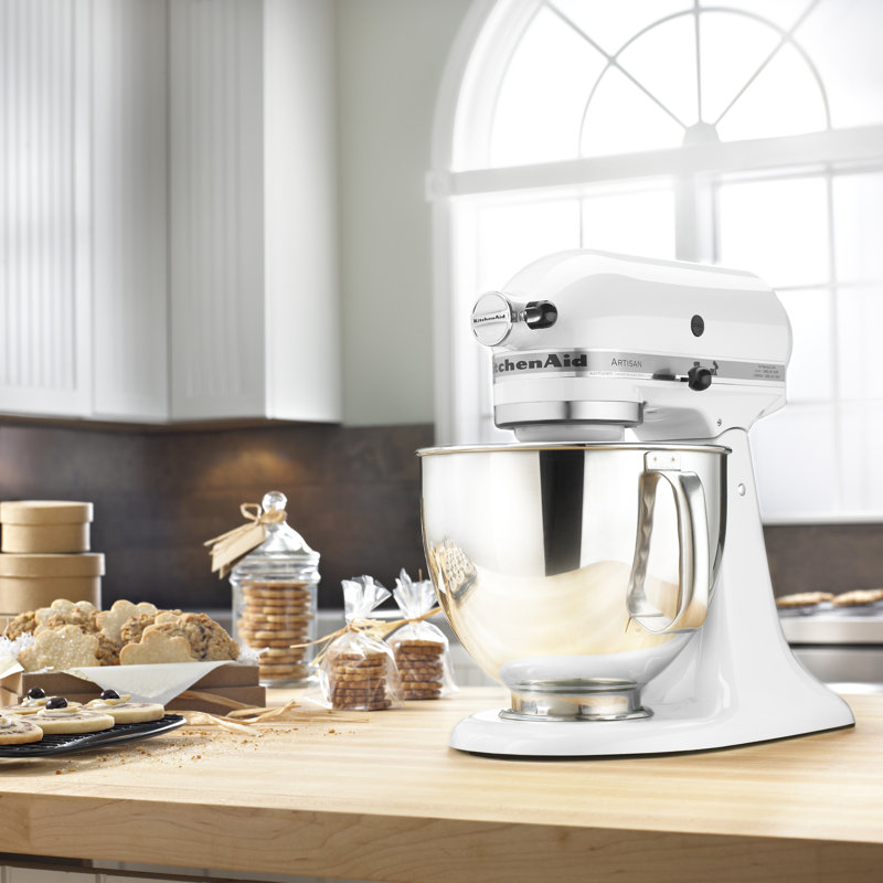 KitchenAid® Artisan® Series 5 Quart Tilt-Head Stand Mixer, White
