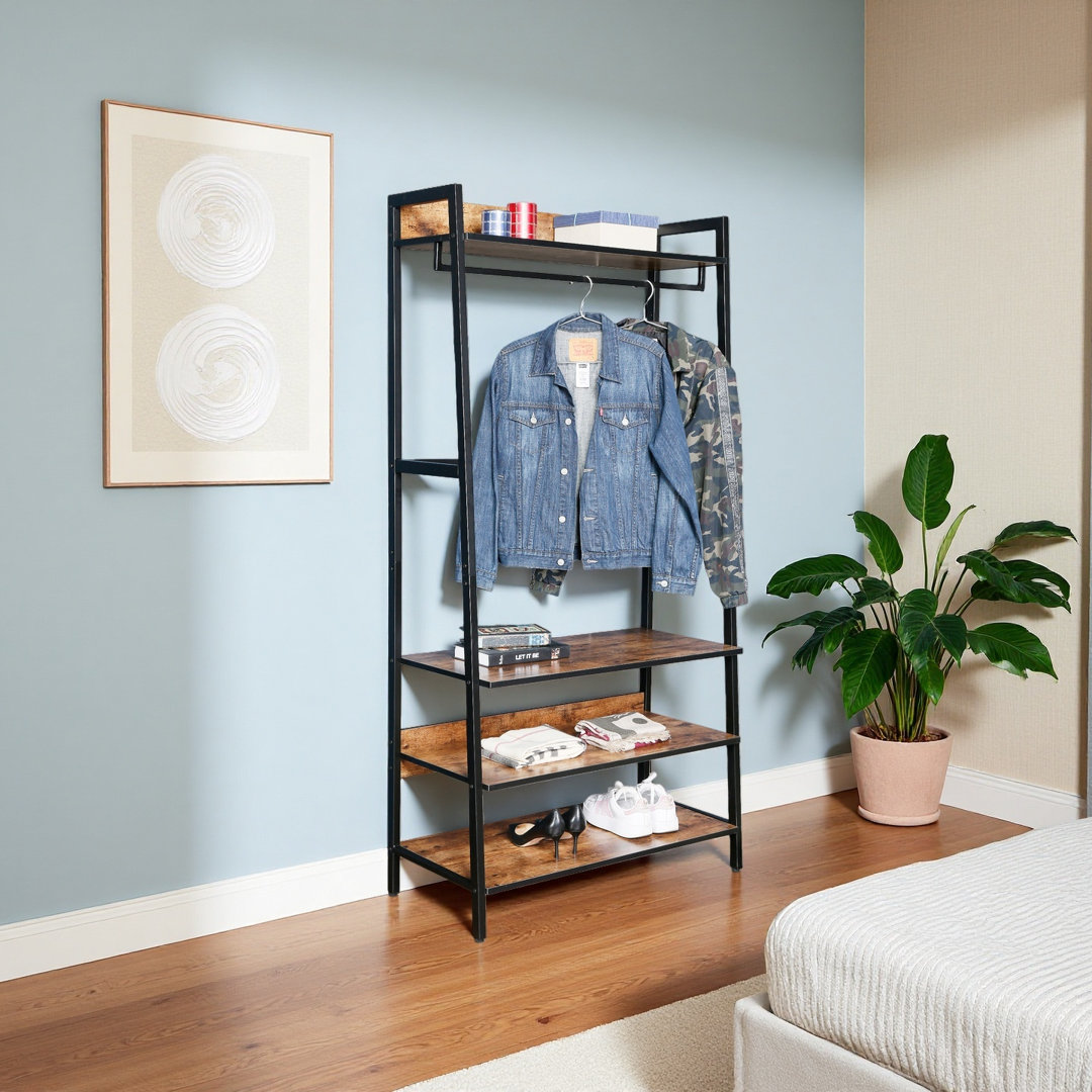 Bedwell Entryway Hall Tree - Shoe Storage Bench with Coat Hooks & Shelf | Space Saving 17 Stories