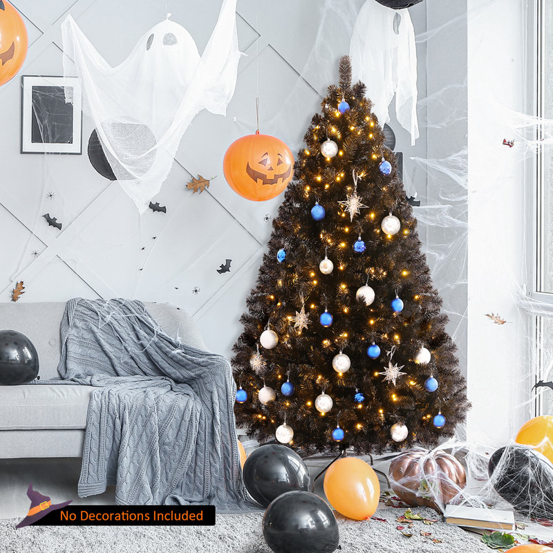 Kasir 72.05' Lighted Black Spruce Christmas Tree