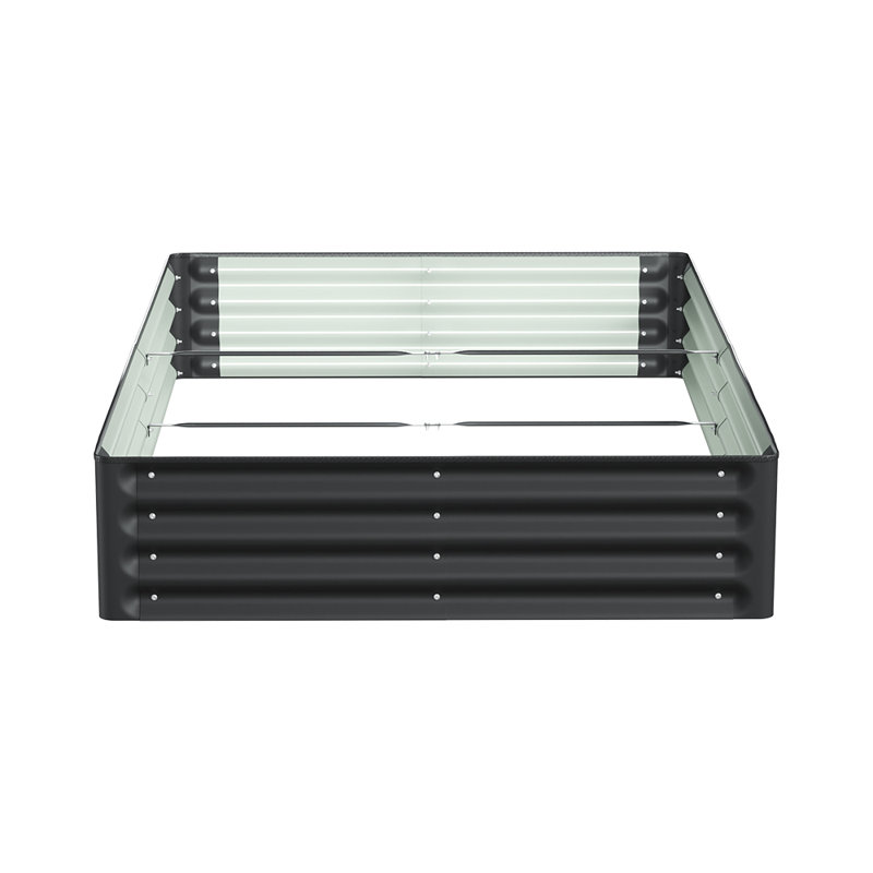 Raised Garden Bed, 30cm H x 180cm W x 120cm D, Black