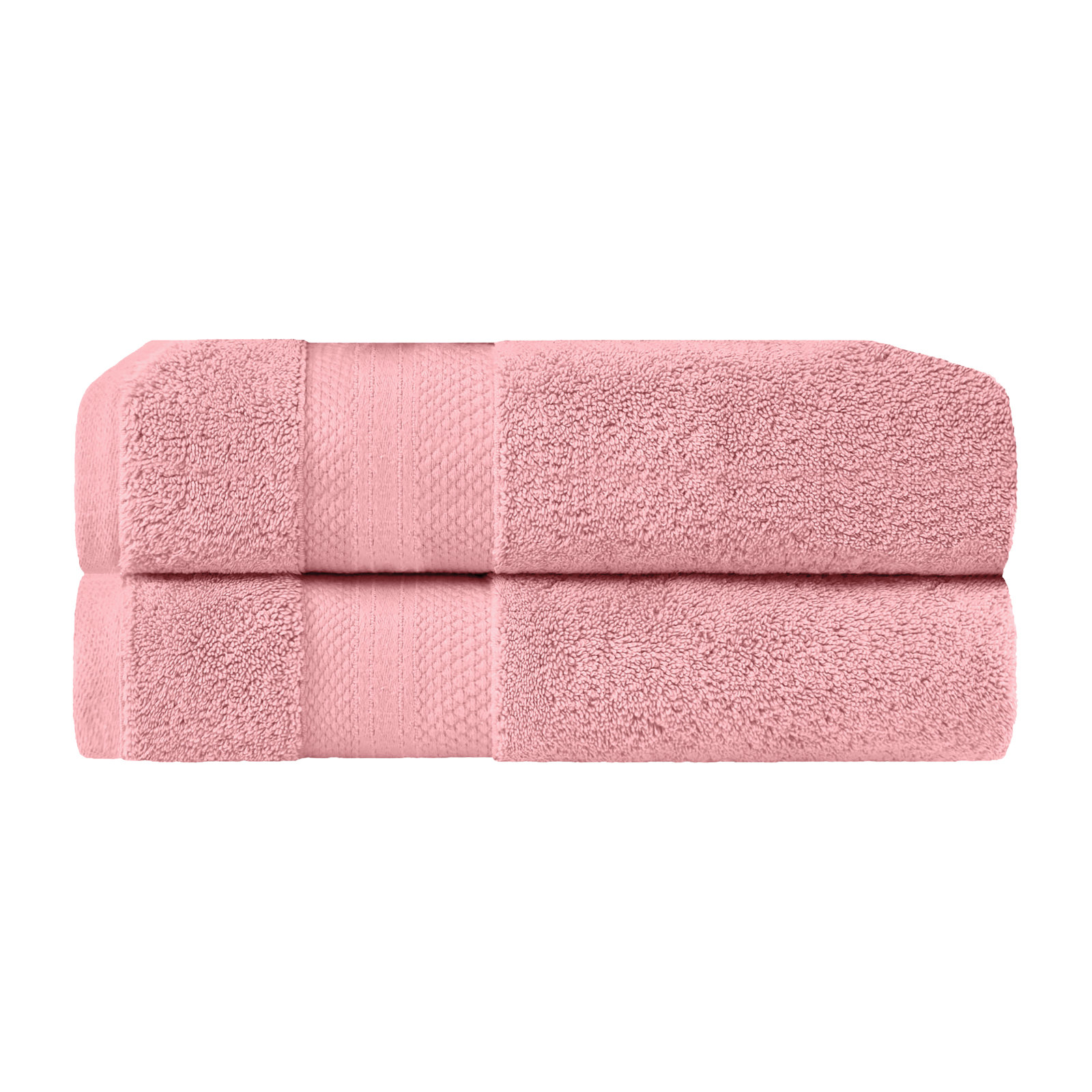 Finnian Ultra-Plush Heavyweight, 100% Turkish Towel Collection, Coral Pink, Bath Sheets - 2 Pack