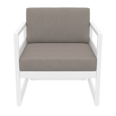 Chaise de patio avec coussins Lane