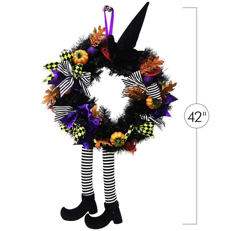 Handcrafted Faux Tinsel 24'' Wreath