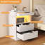 40cm W Manufactured Wood Bedside Table-1934934361