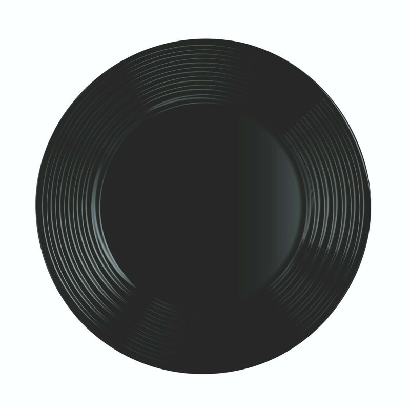 Harena Dessert Plate, Black