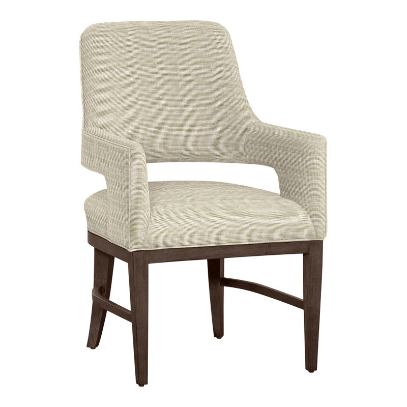 Chaise avec accoudoirs Josie, Perigold Rest Meadow, Noisette