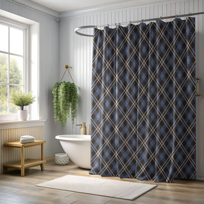 Earth Checks - Rideau de douche Premium