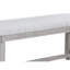 Banc rembourré en tissu Kaory