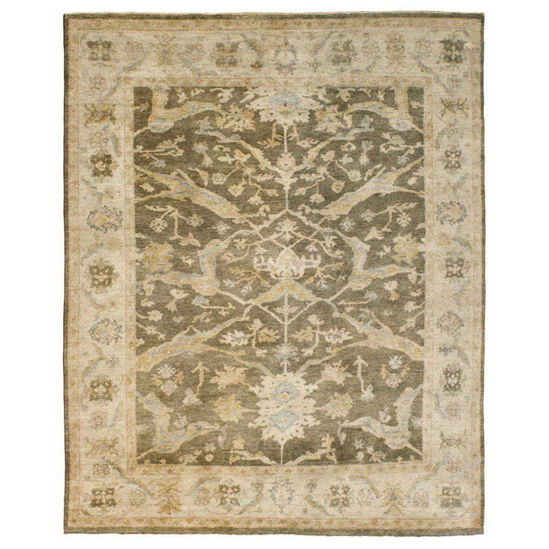 Wool Ikat Area Rug, Rectangle 2' x 3'