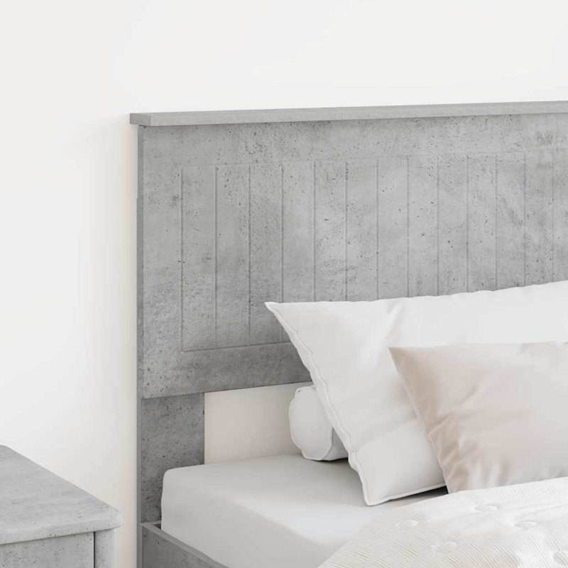 UK Single Headboard, Concrete Grey