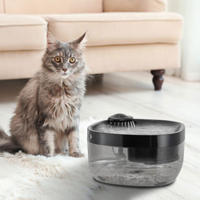 Pet Water Fountain Semi-Clear Cat Drinking Fountain