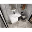 Meuble-lavabo mural 30 po avec lavabo en céramique et portes à fermeture en douceur