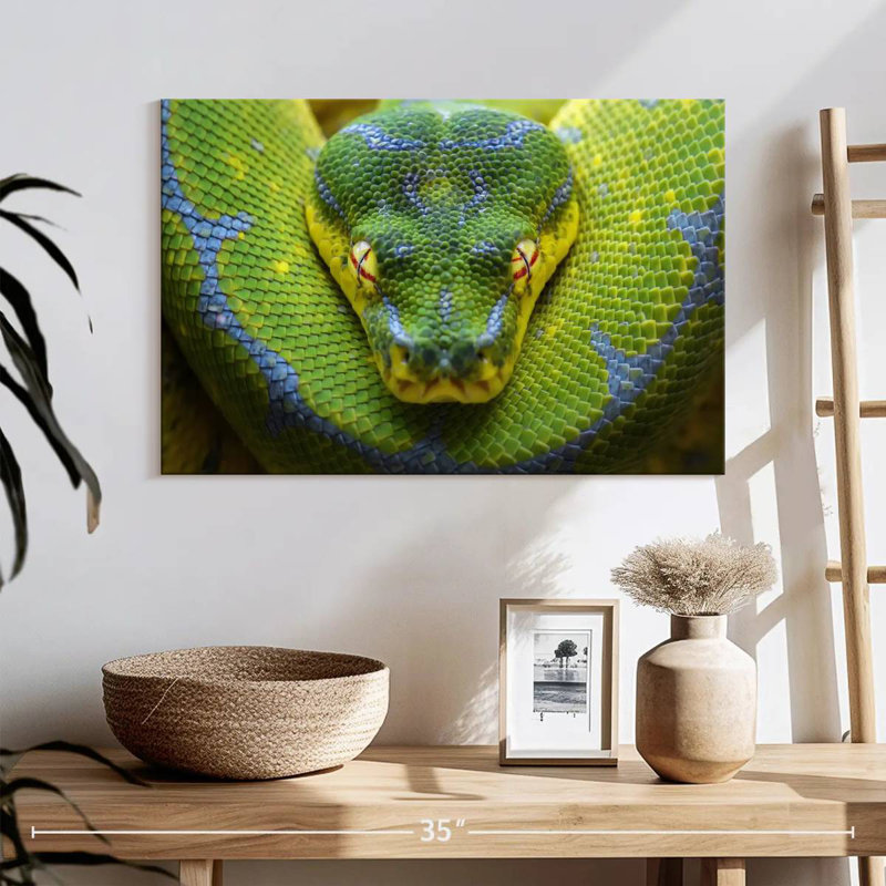 Python vert ardent Brampt, H 16 po x l 24 po