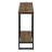 Accent Table, Console, Entryway, Narrow, Sofa, Living Room, Bedroom, Brown Laminate, Black Metal-423713903