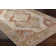 Oriental Machine Woven Polyester Area Rug in Rust/Beige