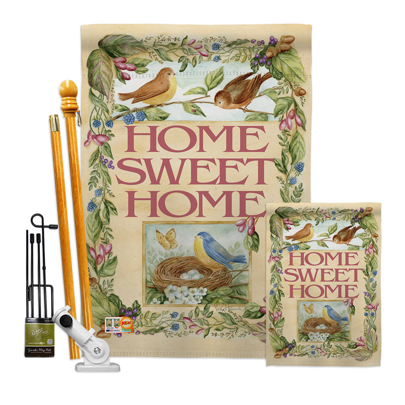 Welcome Birds Spring Time - Impressions Decorative Flags Kit FK100048-BO