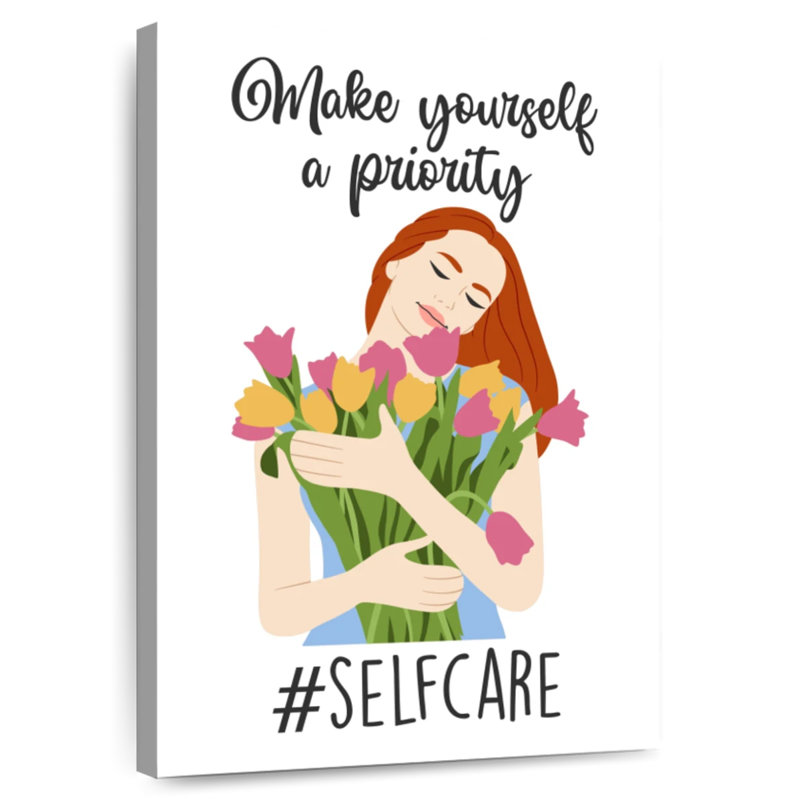 Tergel Self-Care Quote IV, 36" H x 24" W