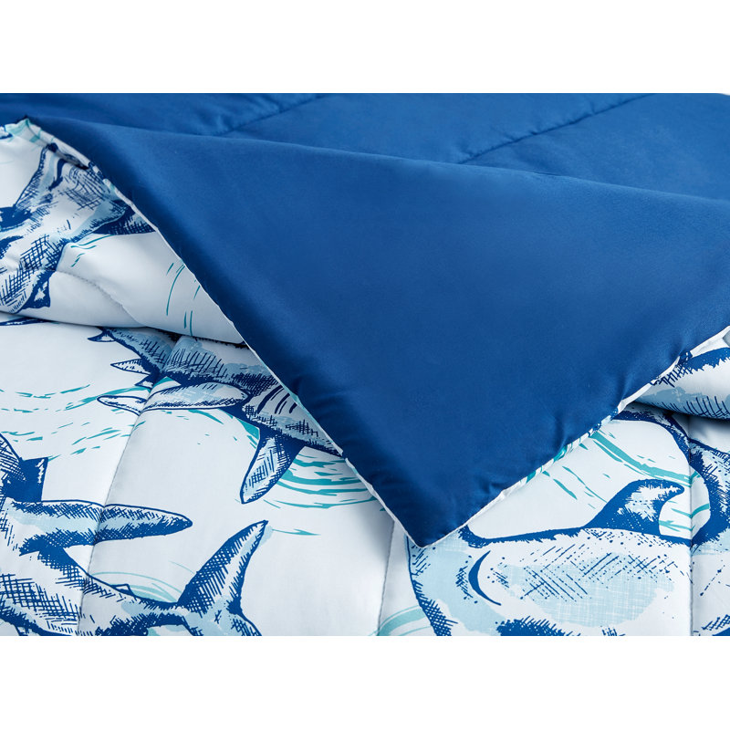 Ensemble de literie pour enfants Blue Shark, Double / grand + 6 pièces supplémentaires