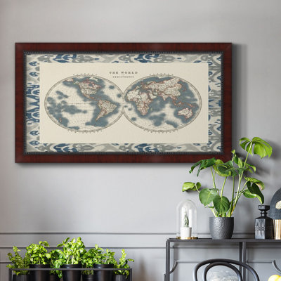 Border World Hemispheres - Reproduction de photo sur toile