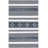 Trung Hand Woven Cotton/Wool Striped Rug in Cream/Black-1874311656