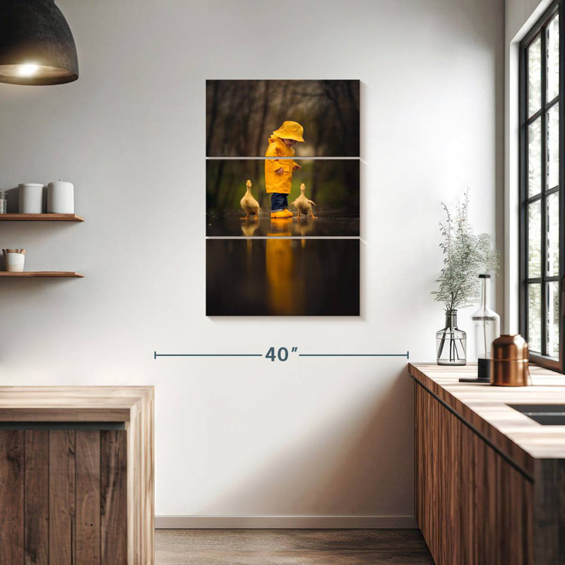 Brampt Boy With Ducks, 38" H x 24" W