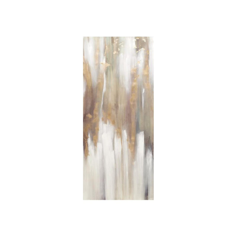 Golden Bull II Painting by Derek Shaw, Glass Coat, 55" H x 24" W