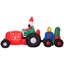 Remorque de Noël gonflable pour père Noël avec boîtes-cadeaux colorées 9 pi