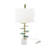 15x29.5" Blue and White Agate Slice Table Lamp with Marble Base-318971367-318971366