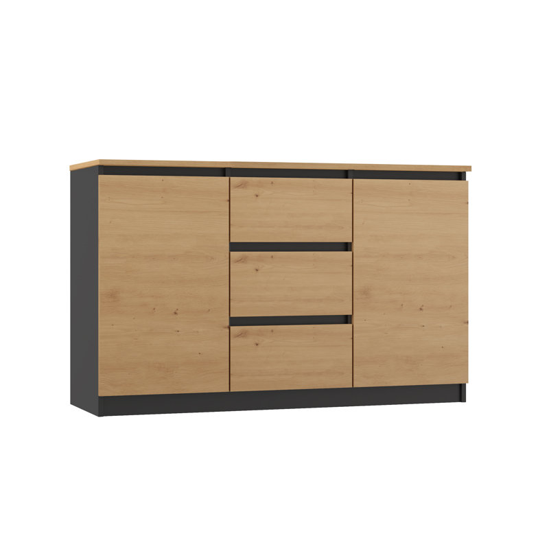 Lecuyer 3 Drawer Chest, Brown