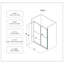 Porte de douche coulissante double sans cadre 54 * 76 pouces North American